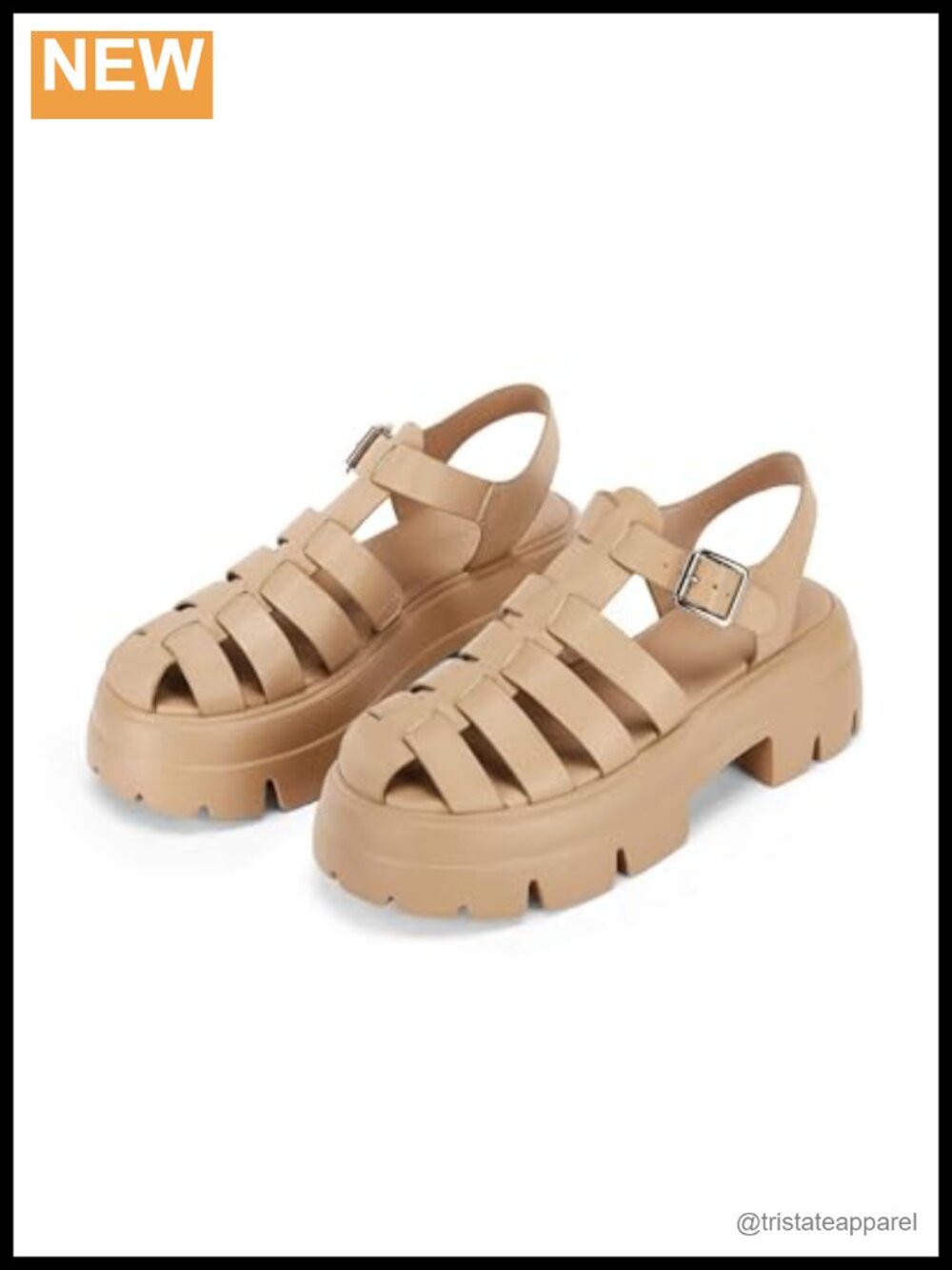 Women's Platform Chunky Heels Sandals Gladiator Ankle Strap Lug Sole Y2K Shoes